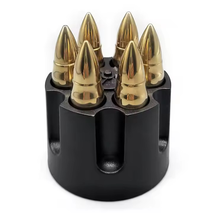 Bullet Whiskey Ice Stones Gift Set-6 Pcs Stainless Steel Whiskey Ice Cubes