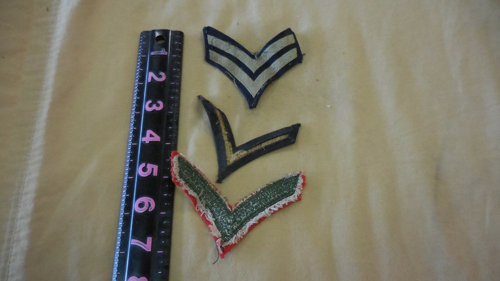 THREE Vintage Stripe Patches