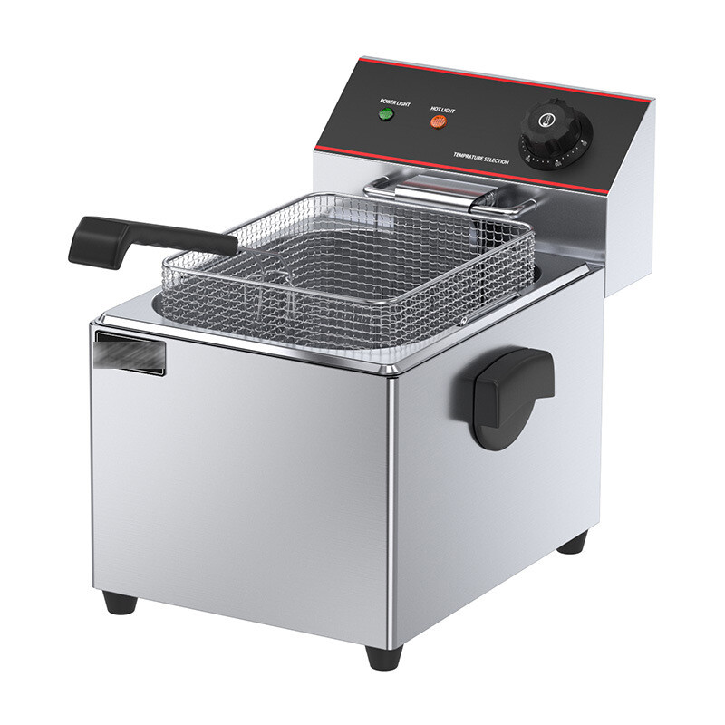 3250W 220V商用12L深炸锅不锈钢电动脂肪片炸锅-