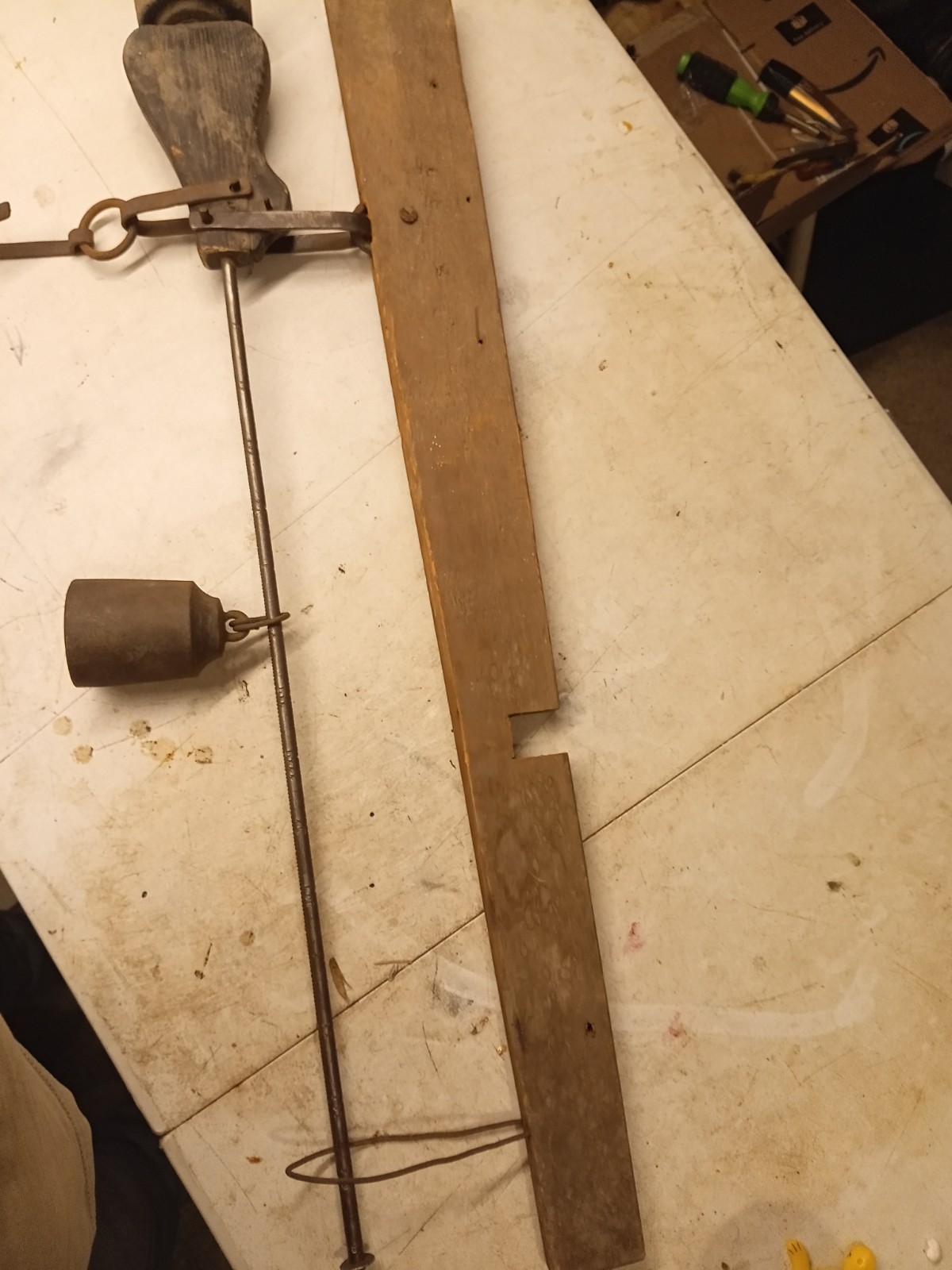 Antique Steelyard Scales With Roman Numerals Steel Primative