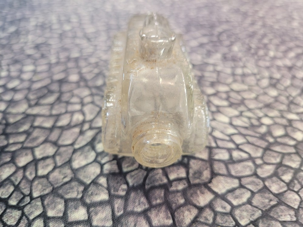 Vintage Tank-Shaped Candy Jar.