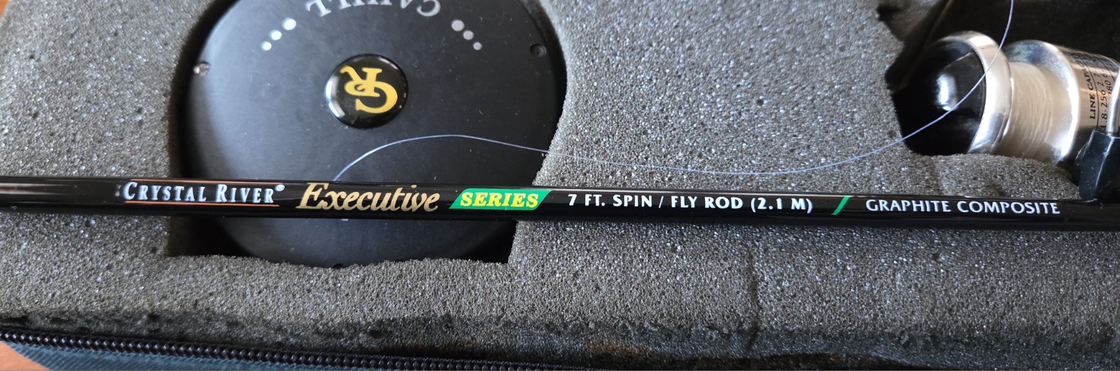Crystal River Executive Series Spin/Fly Rod/Reel Combo 7ft Graphite Rod Complete