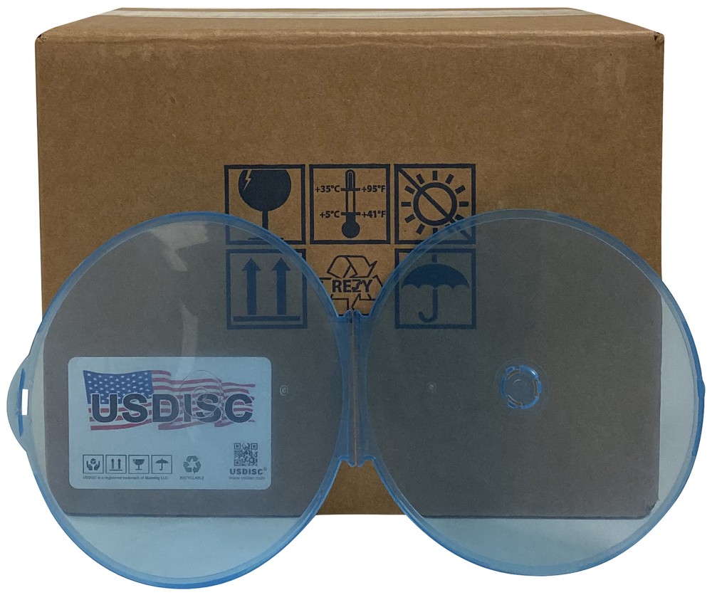 USDISC Clamshell Cases, Single 1 Disc (Multicolor) Lot