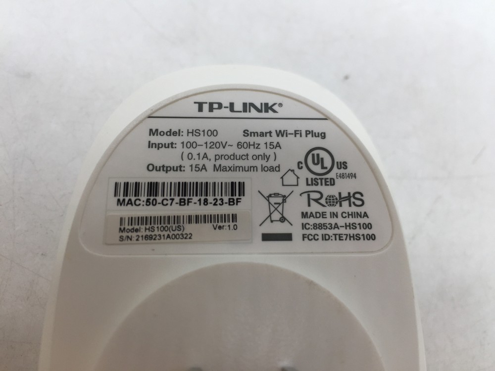 TP-Link Wireless Smart Plug HS100 FREE S/H
