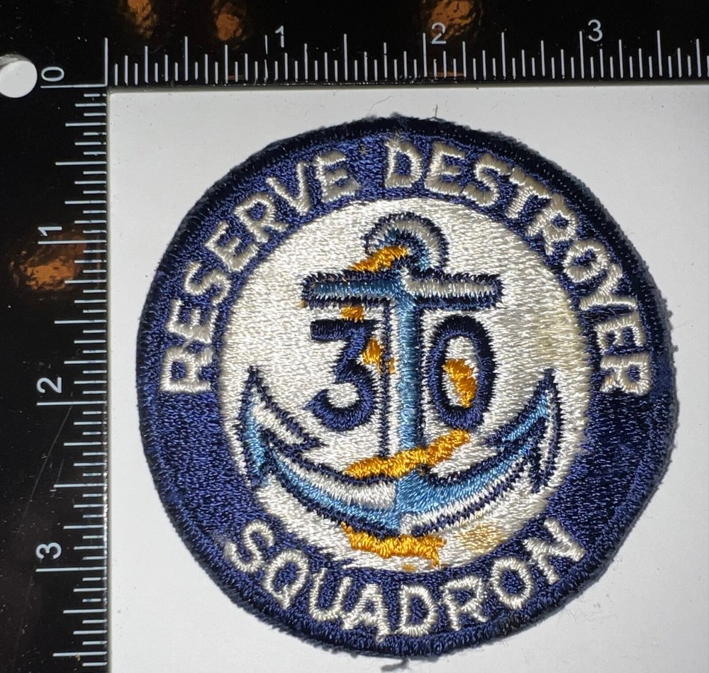 Cold War USN US Navy Reserve Destroyer Squadron 30 Patch
