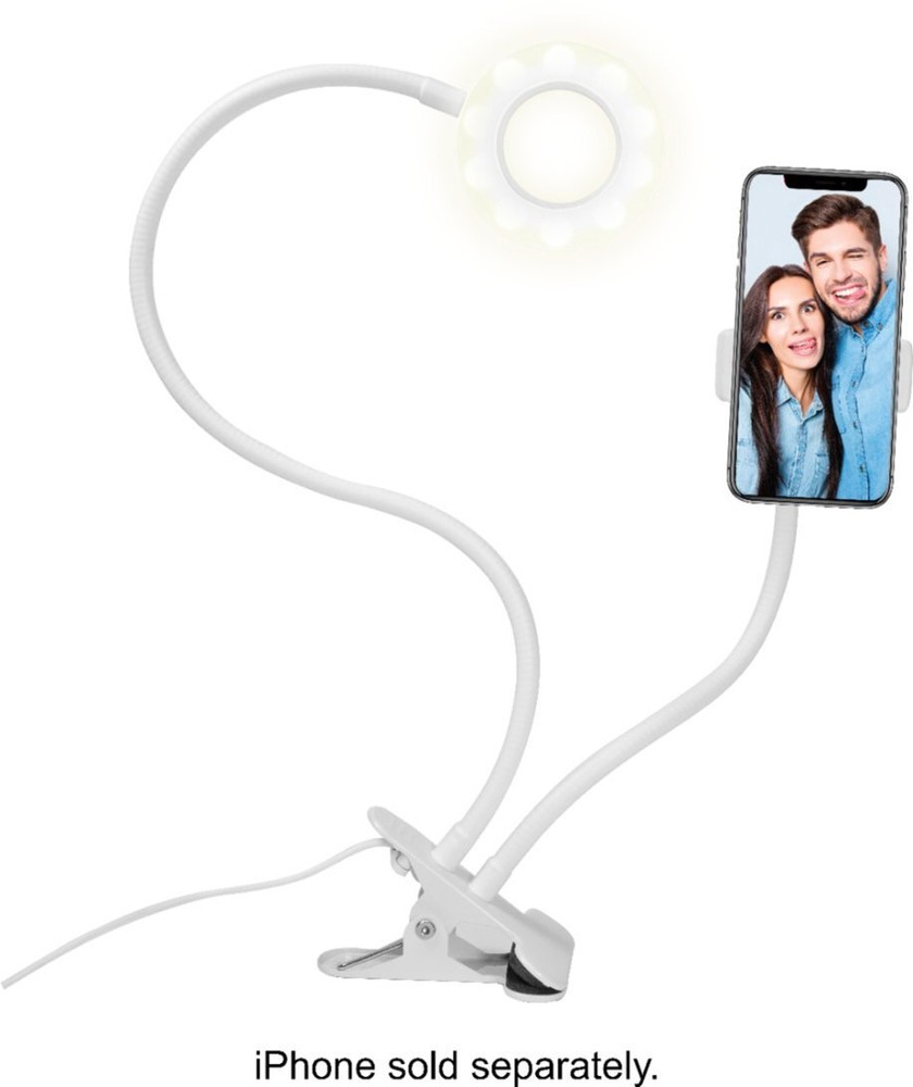 Bower - Flexible 24" LED Ring Light - White Vlogging Social Posts NEW