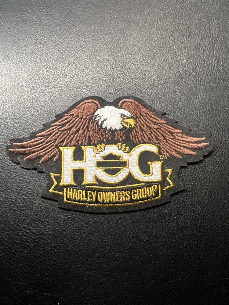 NEW Large HOG Gold Eagle Patch Harley Davidson Owners Group