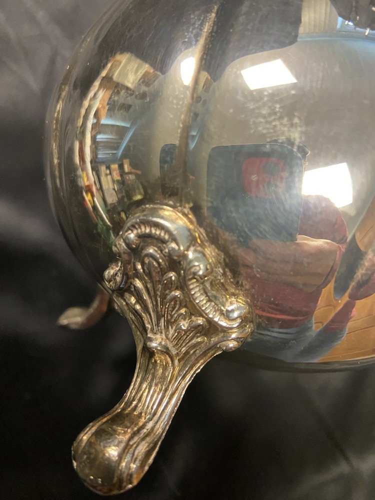 Vintage 80s Sheffield Silver Co Footed Water Pitcher Holloware S8506 9" Tall