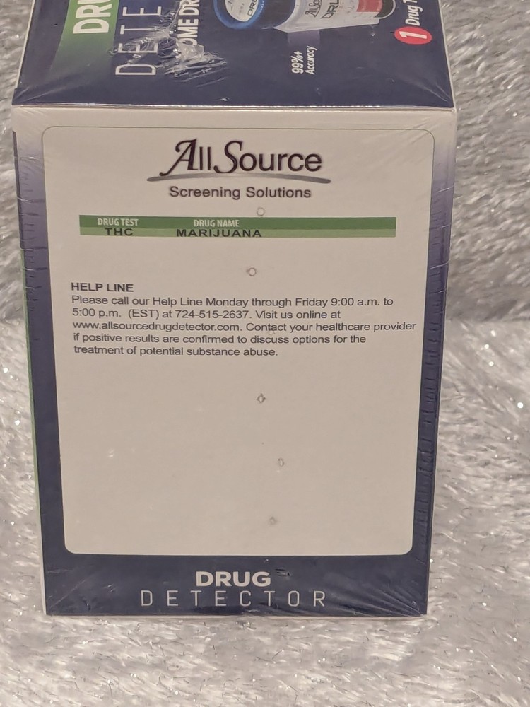 All Source Screening Solutions Drug Detector Home Marijuana Test Fast Results
