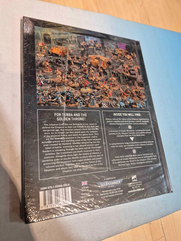 9th Edition Warhammer 40k Adeptus Custodes Codex