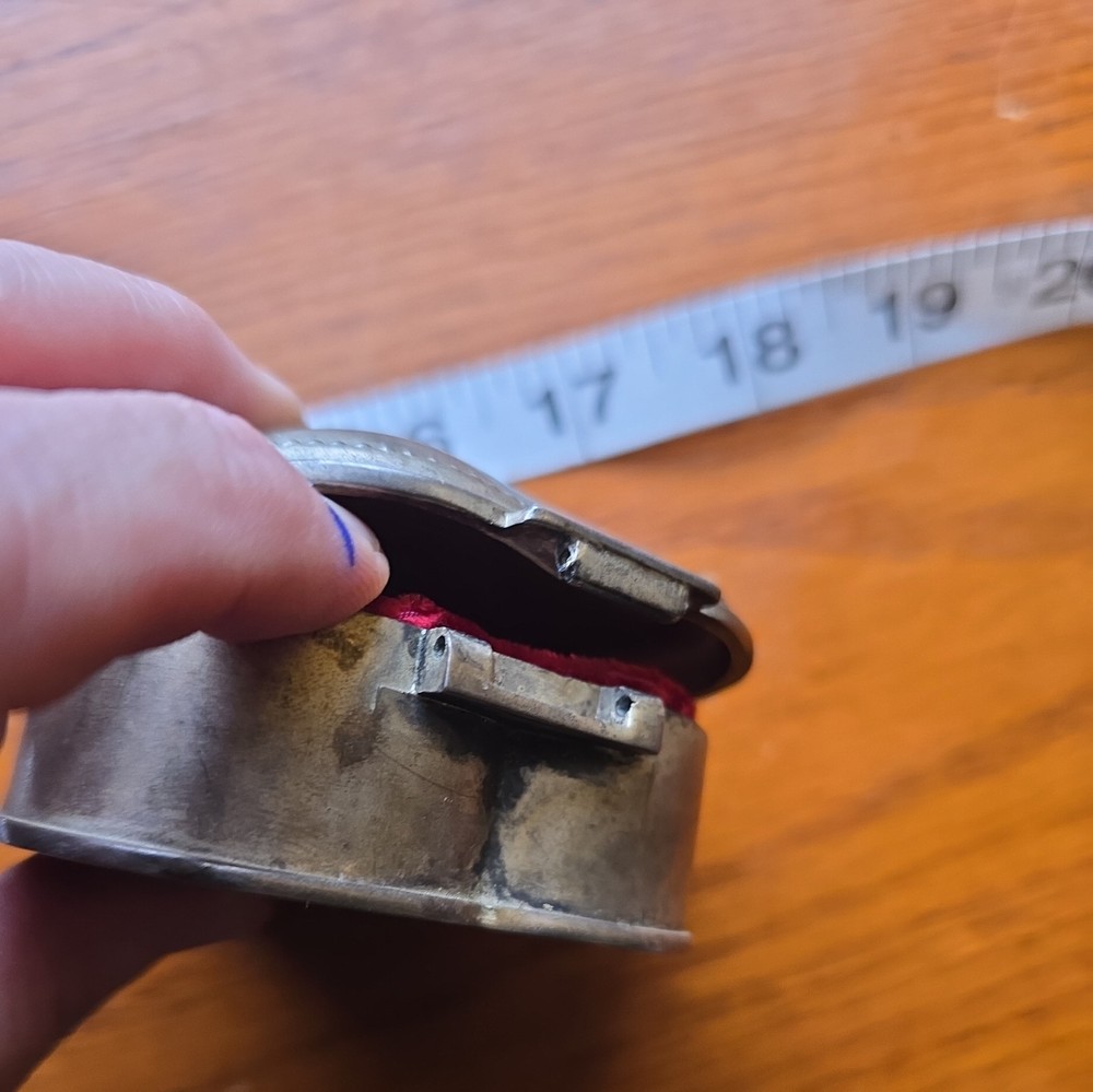 Ornate Silver-Plated Vintage Lidded Trinket Boxes Lot Of 5