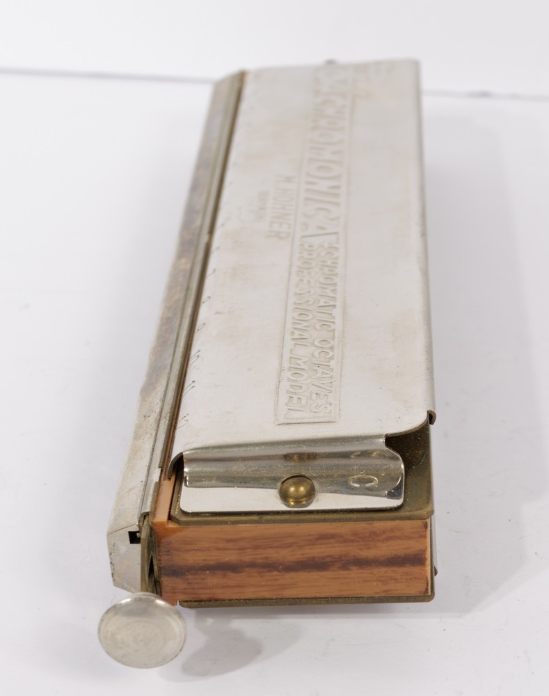 M. Hohner Germany The 64 Chromonica Vintage Harmonica with Case