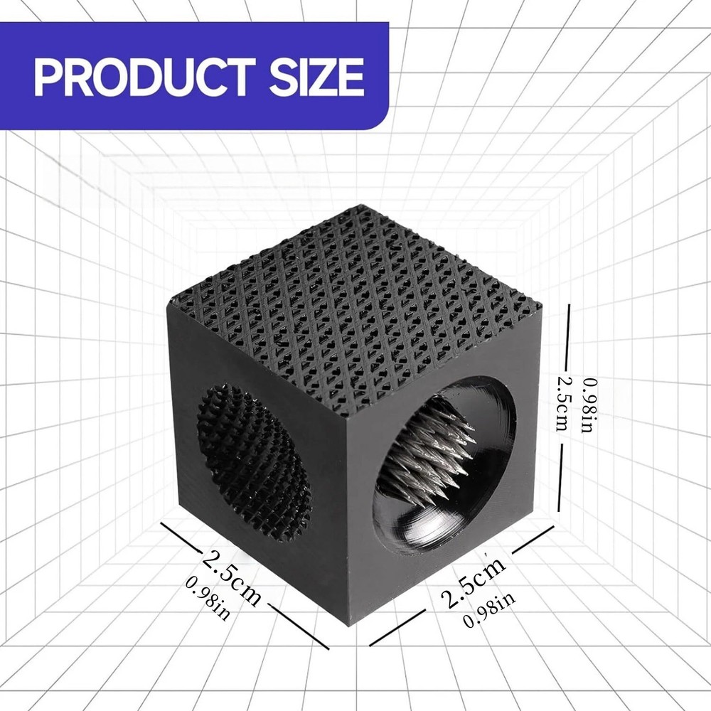 Durable 5-in-1 Billiard Pool Cue Tip Tool, Scuffer/Shaper/Aerator Tip Pick Cube