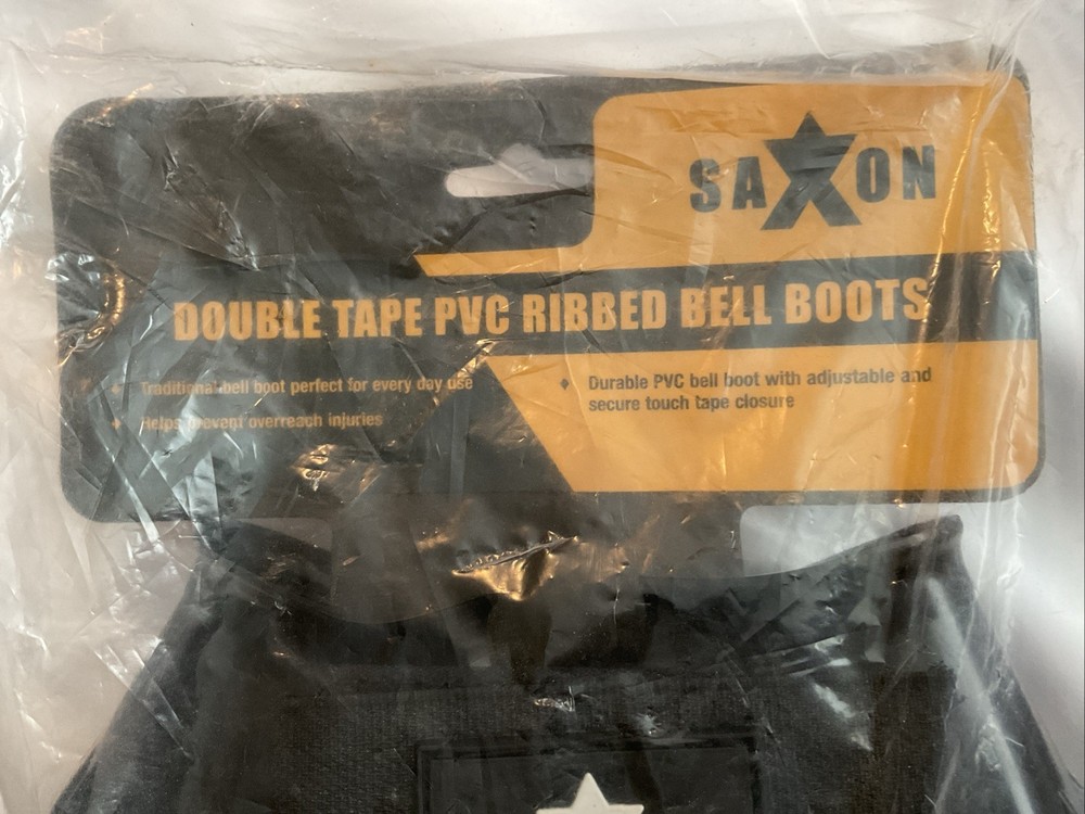 Saxon Double Close PVC Bell Boots- Black