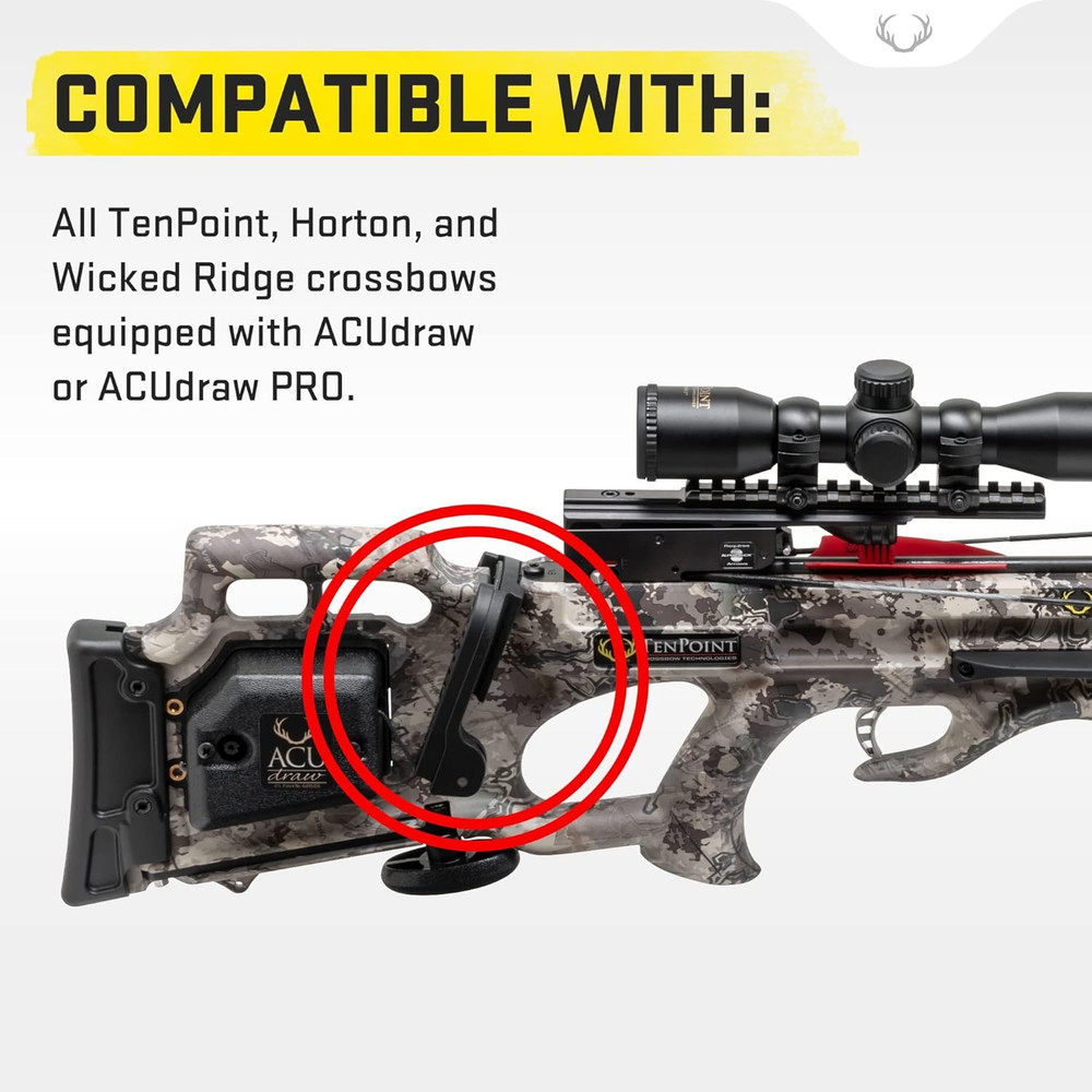 Acudraw Claw with Self-Centering Draw Cord - for Consistent Cocking with Less We