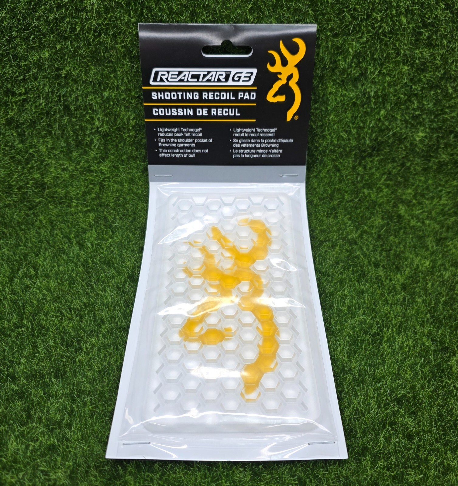 Browning Reactar G3 Recoil Pad Techogel Material Reduces Peak Felt Recoil 309015