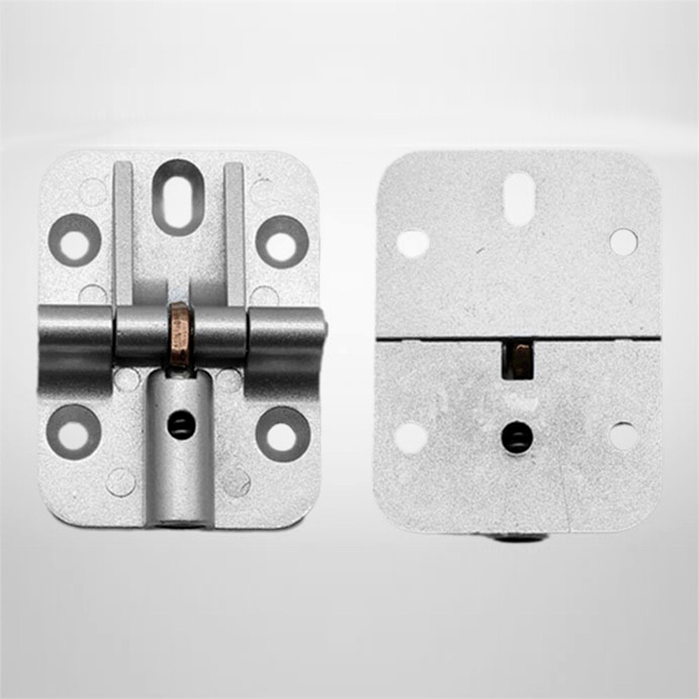 2Pcs Hinges Zinc Alloy Silver Adjustable Positioning Hinge Folding Butt Hinge