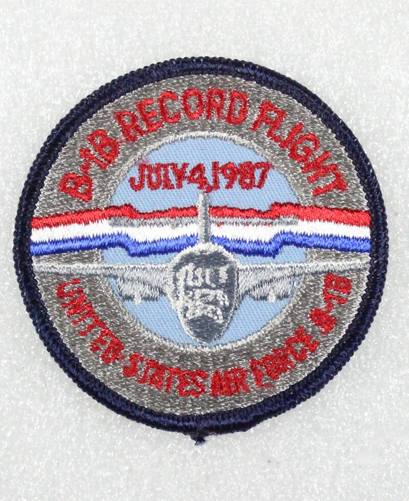 USAF Air Force Patch: B-1B (bomber) Record Flight