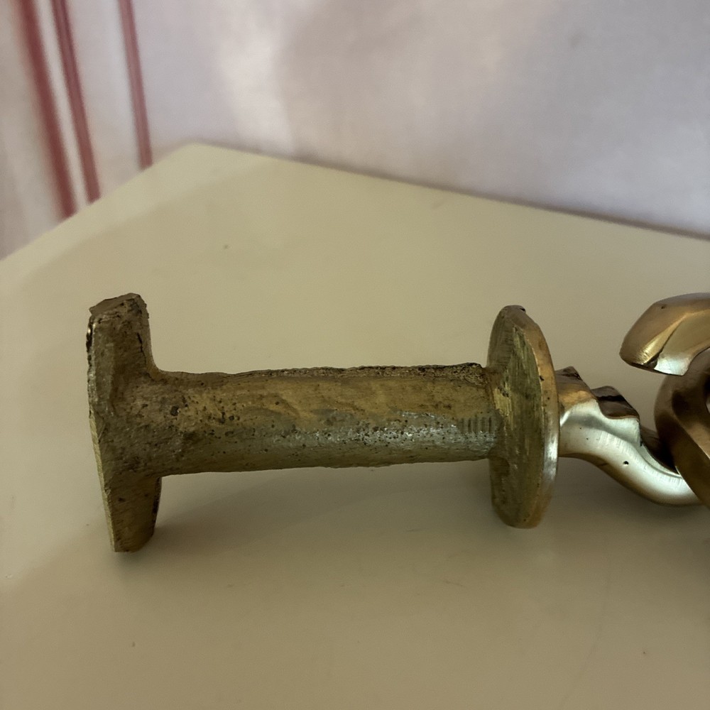 Solid Brass Door Hardware Hook And Knocker Antique Hanging Loop