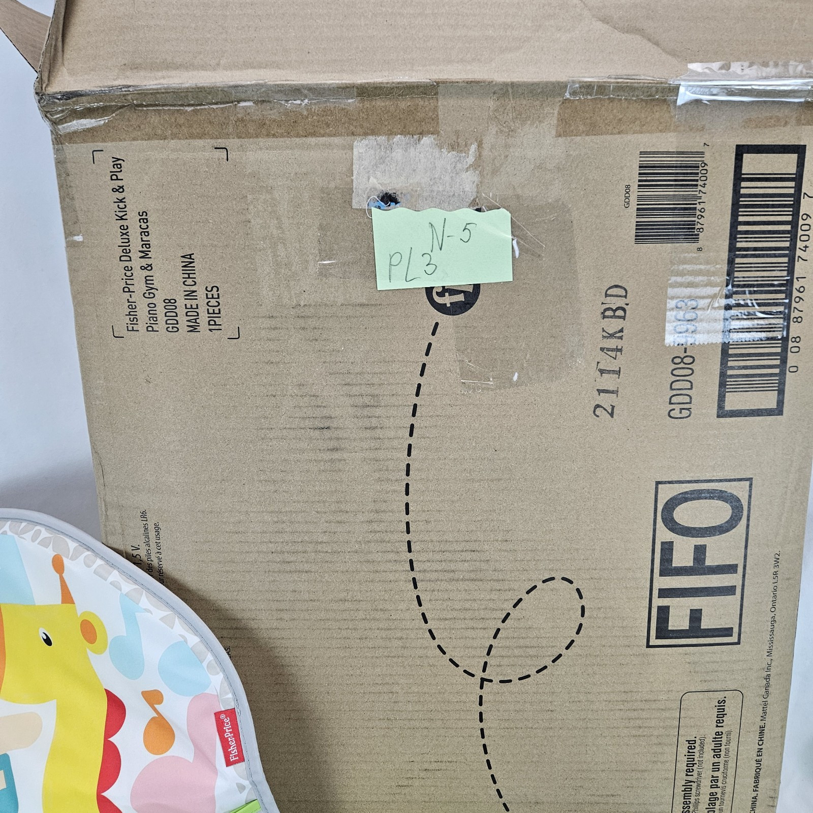 Baby Playmat deluxe kick & play piano gym learning toy & 2 maracas soft rattles