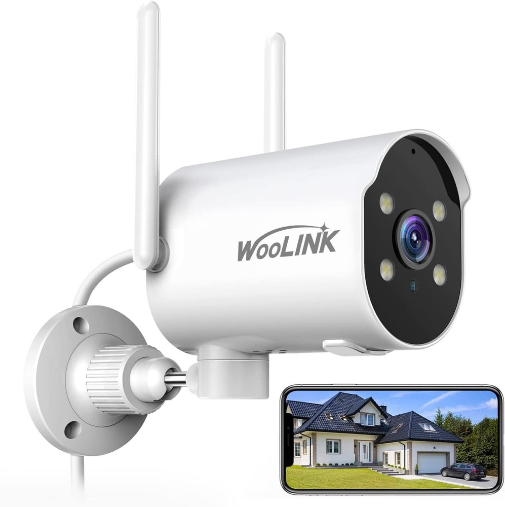 4PCS Solar Camera 2K HD WiFi Solar Power Security Camera System with Solar Panel
