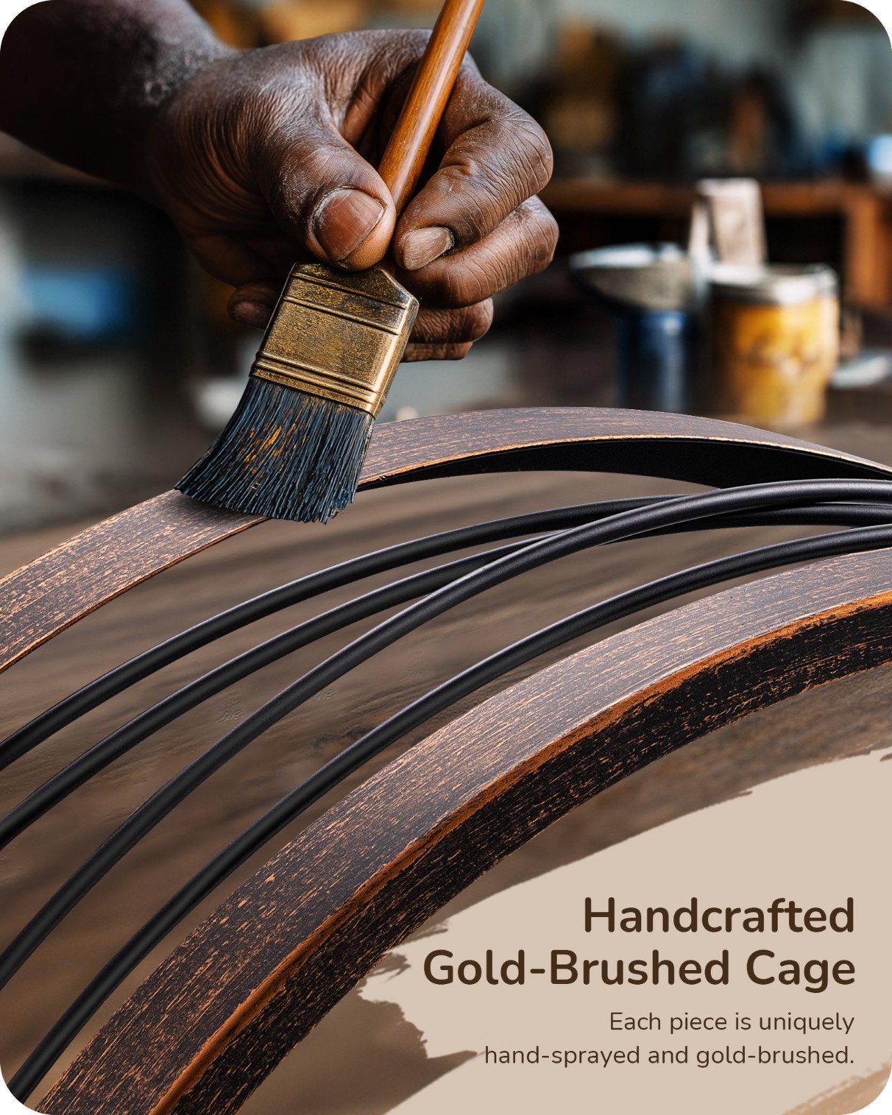 EDISHINE Pre-Assembled Ceiling Fan with Light & Remote 21" Flush Mount Farmhouse