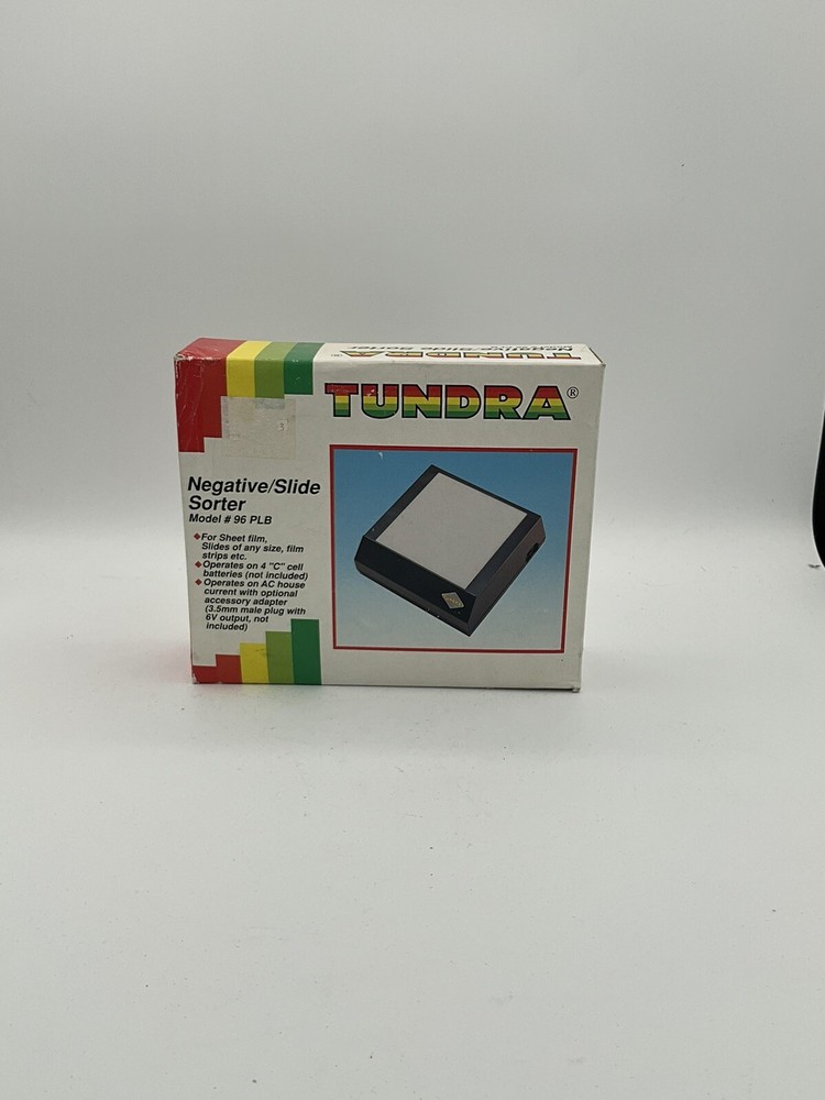 Tundra Negative Slide Sorter / Portable Light Box EUC! Model # 96 PLB