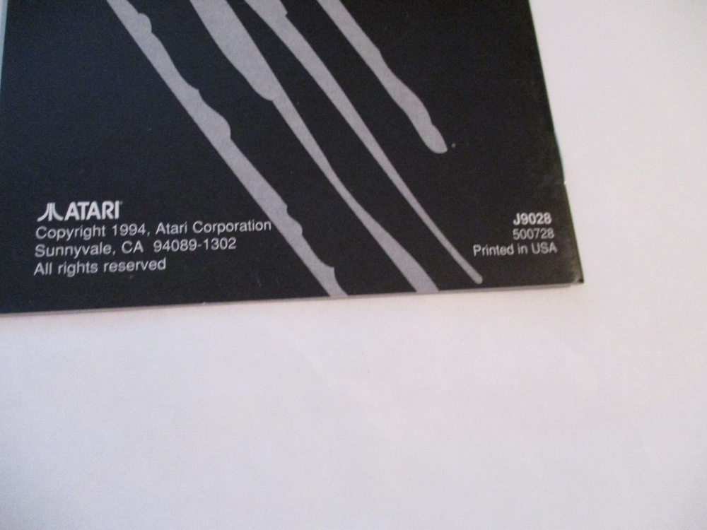 ATARI JAGUAR WOLFENSTEIN 3d - ORIGINAL MANUAL ONLY