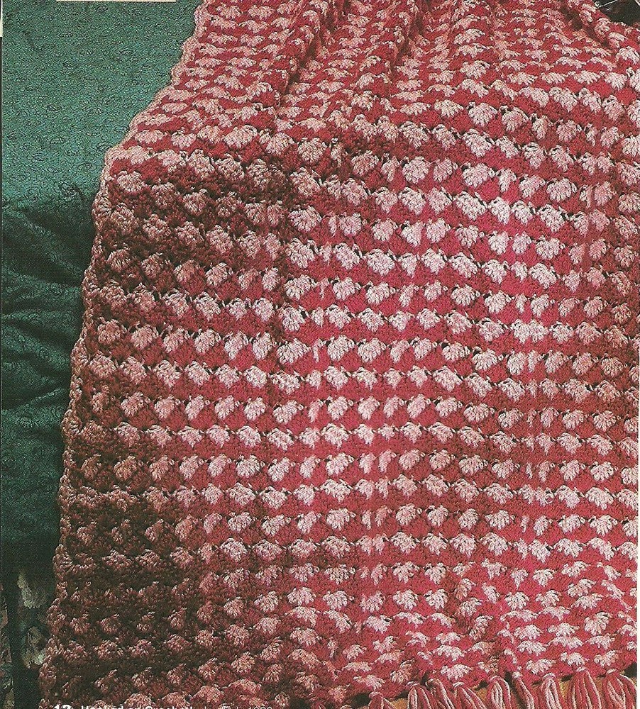 Wine & Roses Afghan crochet pattern instructions