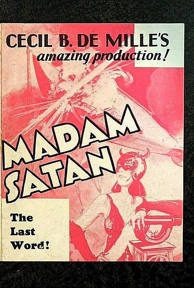 *RARE* MADAM SATAN MOVIE HERALD 1930 - KAY JOHNSON, REGINALD DENNY