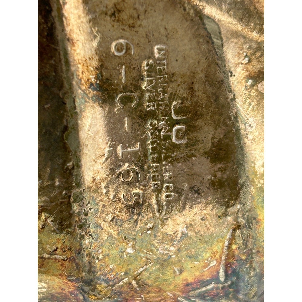 Vintage International Silver Hotel Tray Belmont Leaf Silverplate Dish