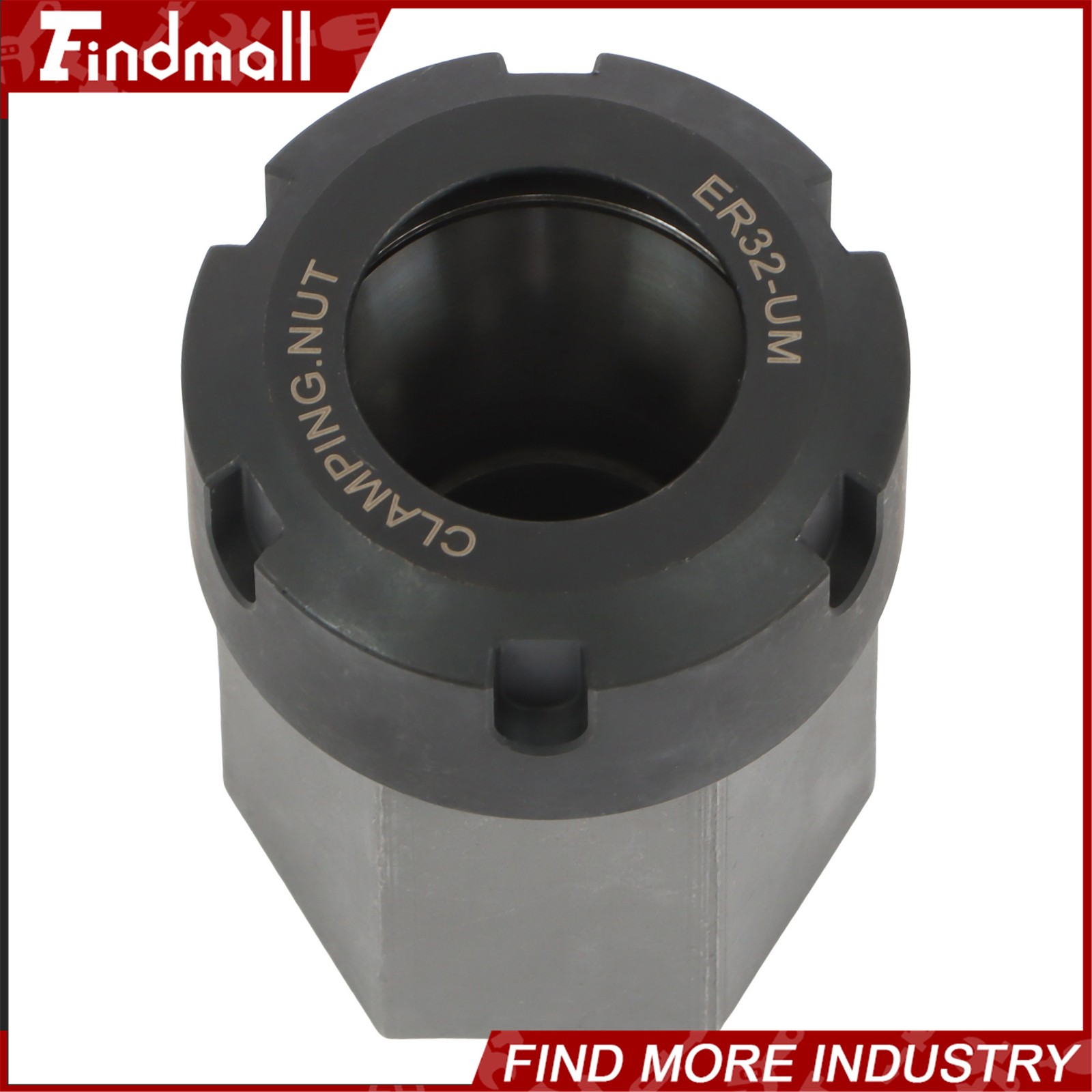 Findmall ER32 Collet Block Spring Hex & Square Chuck Holder For CNC Machine