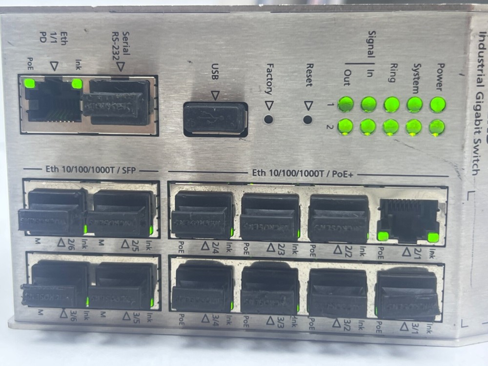 MICROSENS MS652119PM INDUSTRIAL GIGABIT SWITCH