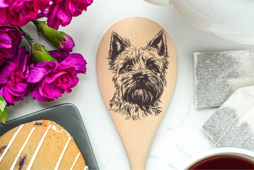 Carian Terrier Wooden Spoon