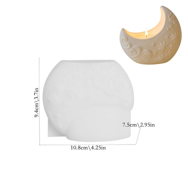 Moon Shape Silicone Molds Multipurpose Silicone Mould for Resin Casting Making