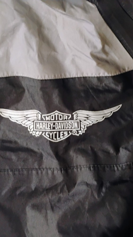 Harley Davidson rain jacket windbreaker BACK LOGO reflective Medium