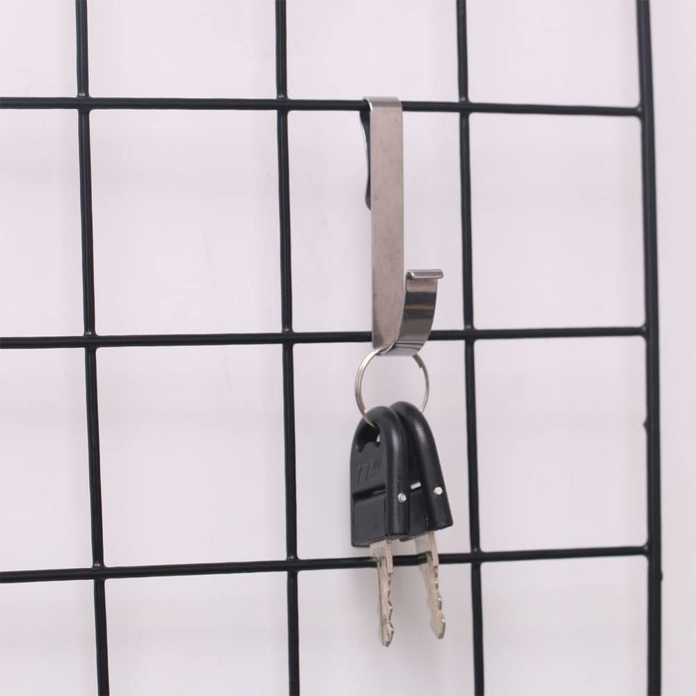 20 Pack Stainless Steel J Shaped Hook, Hanging Sink Grid Hook, Wire Rack Hook...