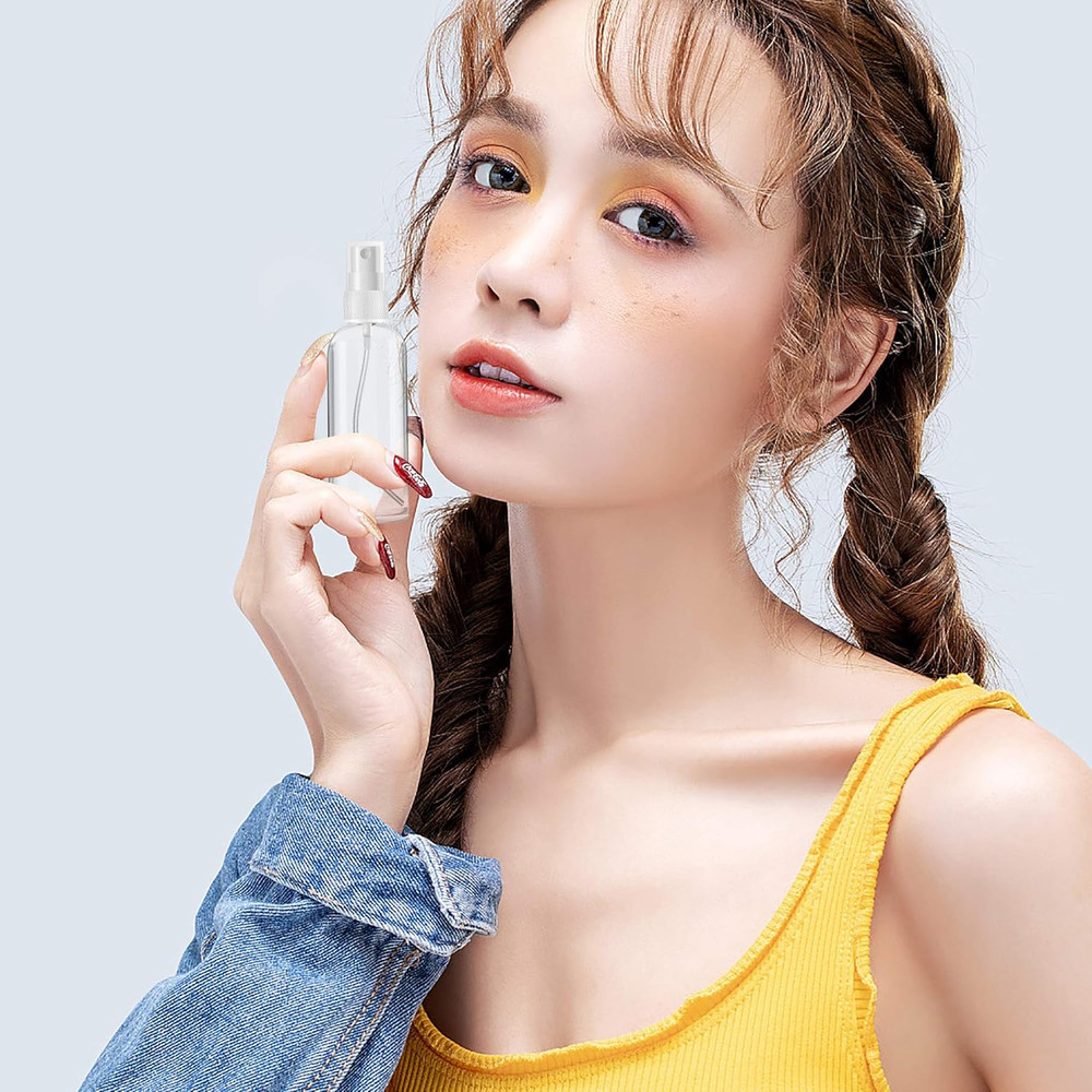 1-200PC 30ml/60ml Travel Spray Bottle Plastic Transparent Perfume Empty Atomizer