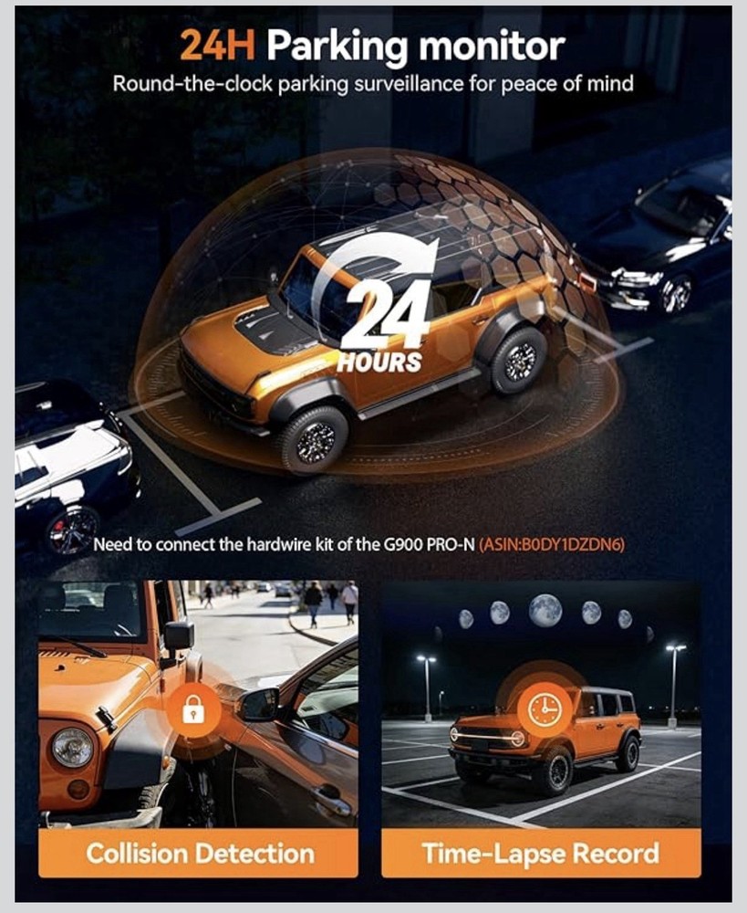 Dashcam Rearview mirror