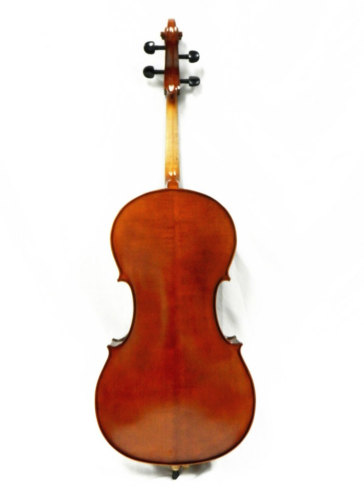 New Solid Wood Cello 4/4 Size, Good Set-up +Prelude Strings + Bow + Bag + Rosin
