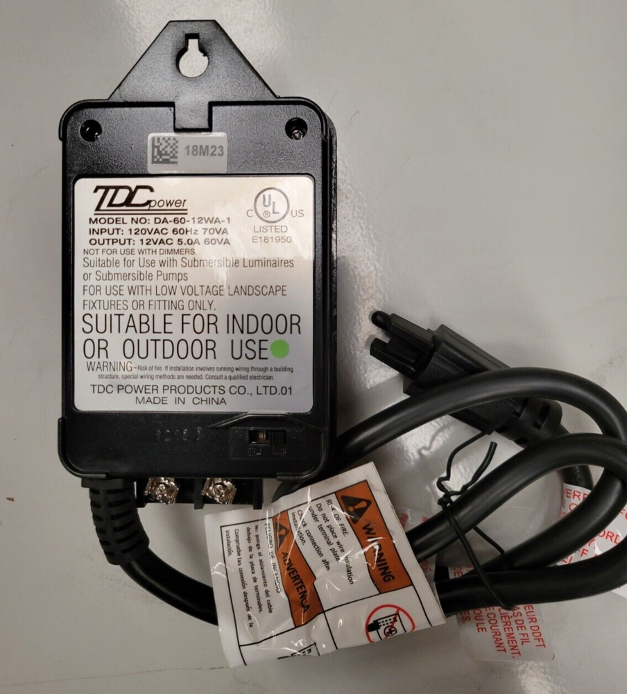 60-watt 12-volt Outdoor Low Voltage Transformer Timer and Photocell Light Sensor