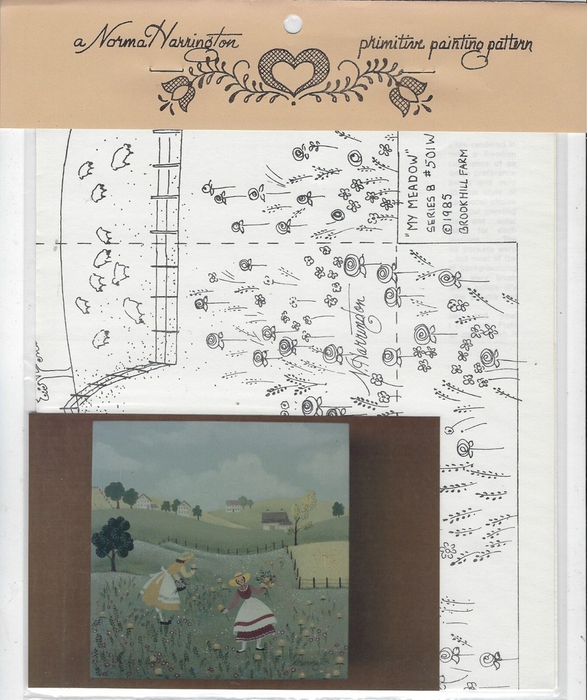 My Meadow Norma Harrington Decorative Painting Pattern Packet