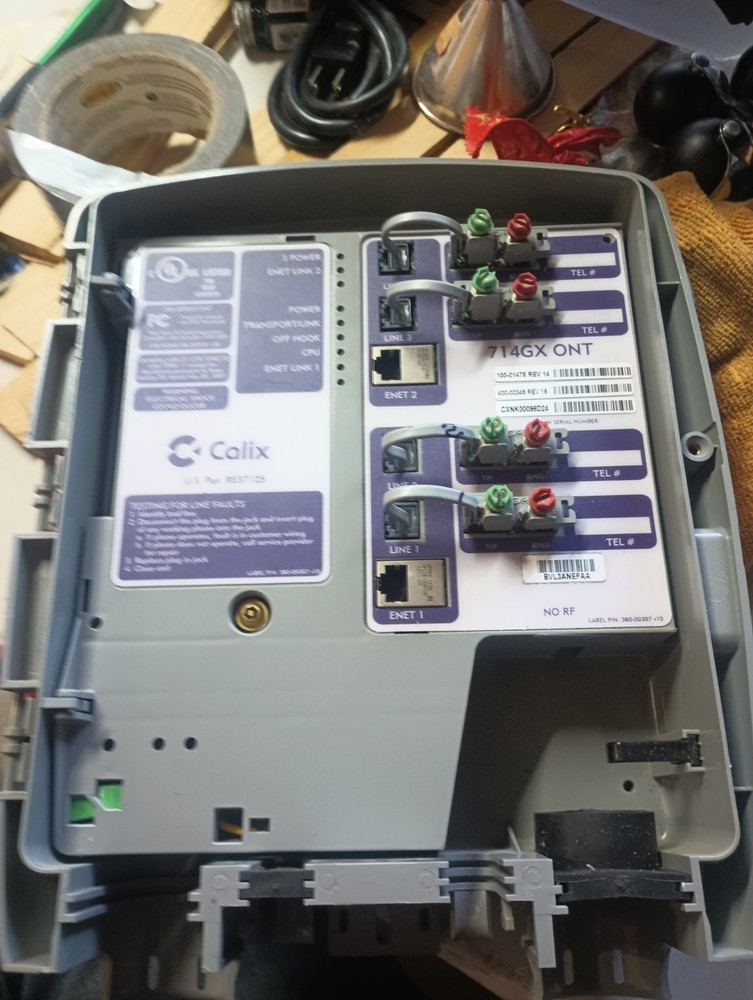 Calix Network Router 714x ONT, BVL3ANEFAA