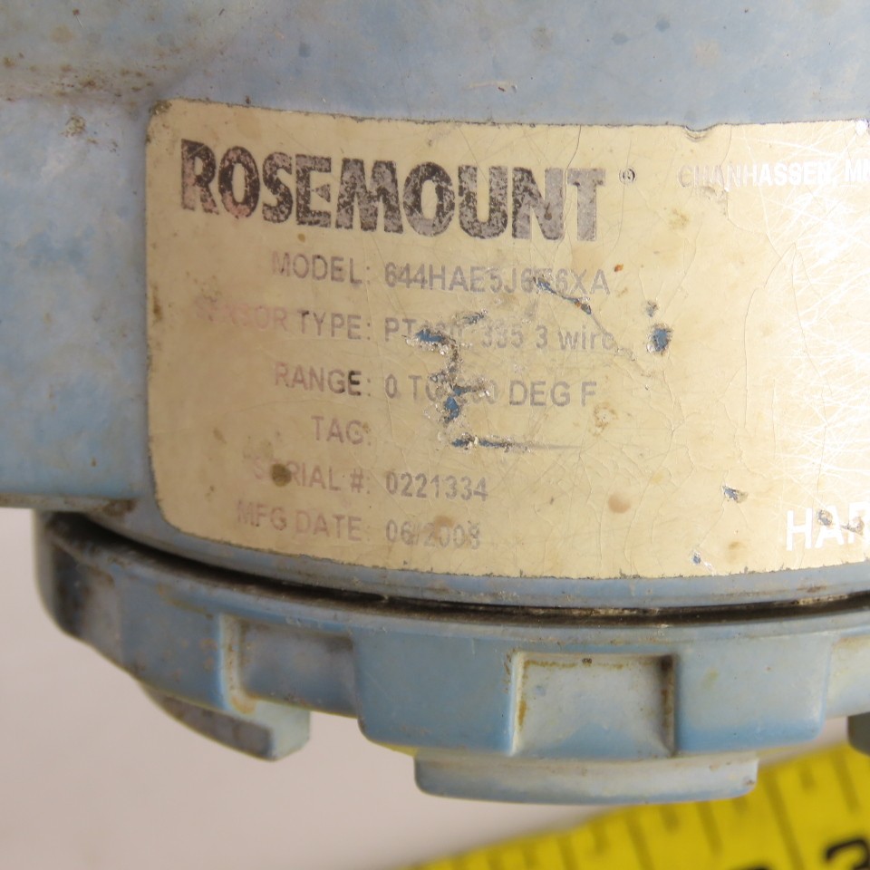 Rosemount 644HAE5J6F6XA Temperature Transmitter PT100-385 Model 644