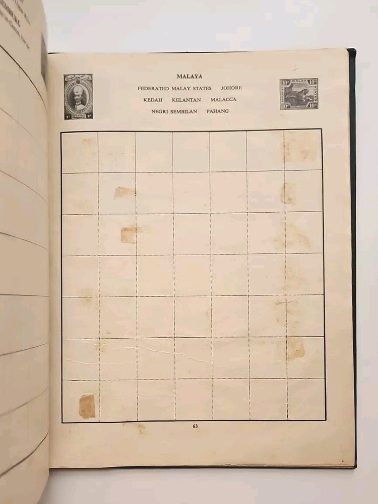 Blue Riband Stamp Album With MAP Book Vintage UNUSED HC Pragnell 4th Ed Illus