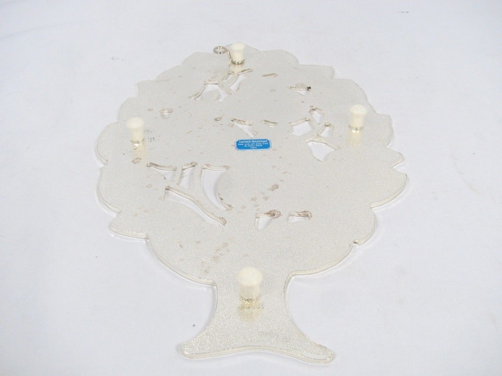 Wm A Rogers Pear Fruit Tree Trivet Silver Plated Wall Hanging