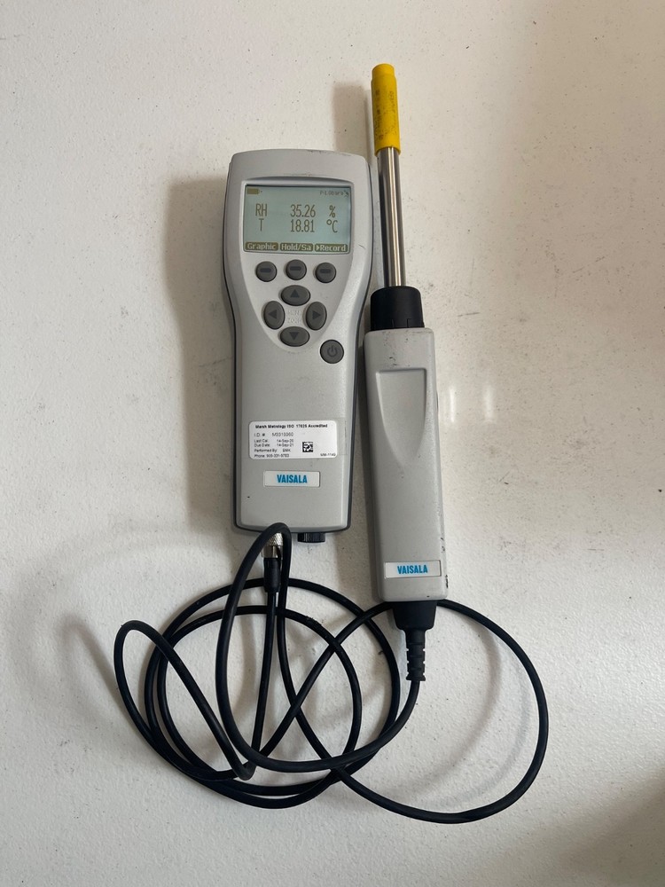 Vaisala MI70 Handheld Indicator - HMP75 Relative Humidity & Temperature Probe