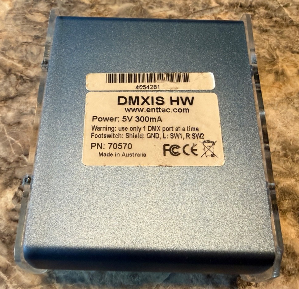 ENTTEC 70570 DMXIS HW 512 DMX STAGE LIGHTING CONTROLLER USB 2.0