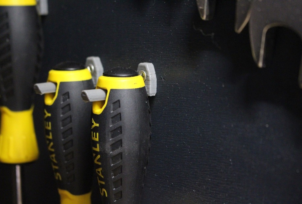 Garage Tool Panel Pegs and Holders - Wall Mount Organization System for Workshop