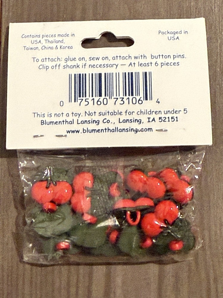 Adorable Pack of Cherry Buttons